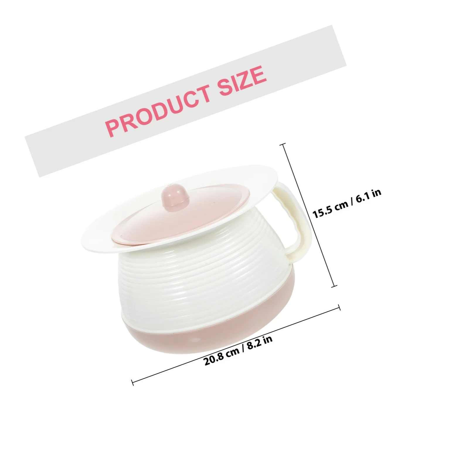 وعاء الغرفة المحمولة مبولة سطل سميكة البلاستيك Bedpan للمنزل فندق استخدام حاوية البول الكبار مع غطاء المبصقة لكبار السن