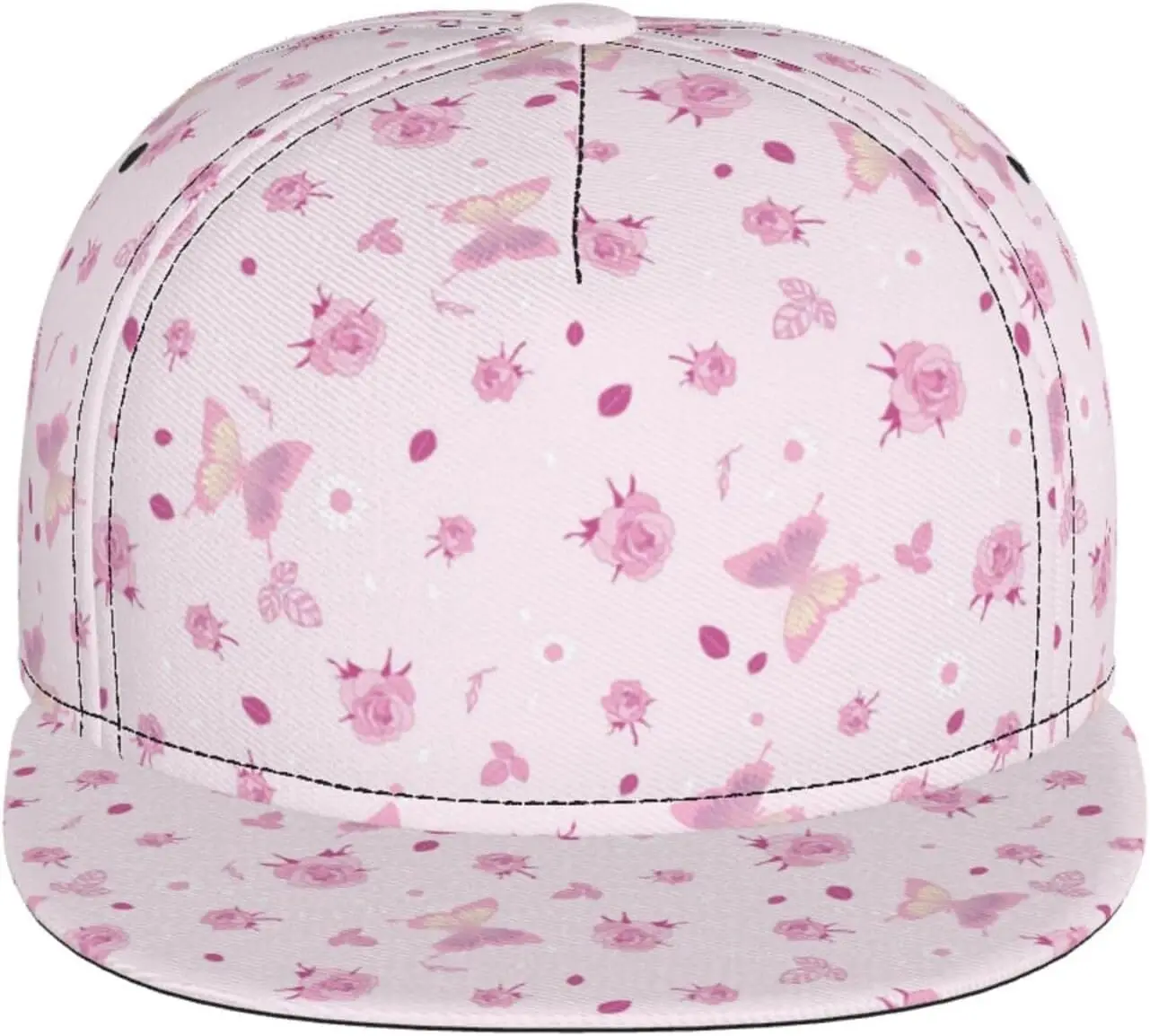 Pink Delicate Butterfly Cap Cute Hats Womens Baseball Hat Red Baseball Cap Women