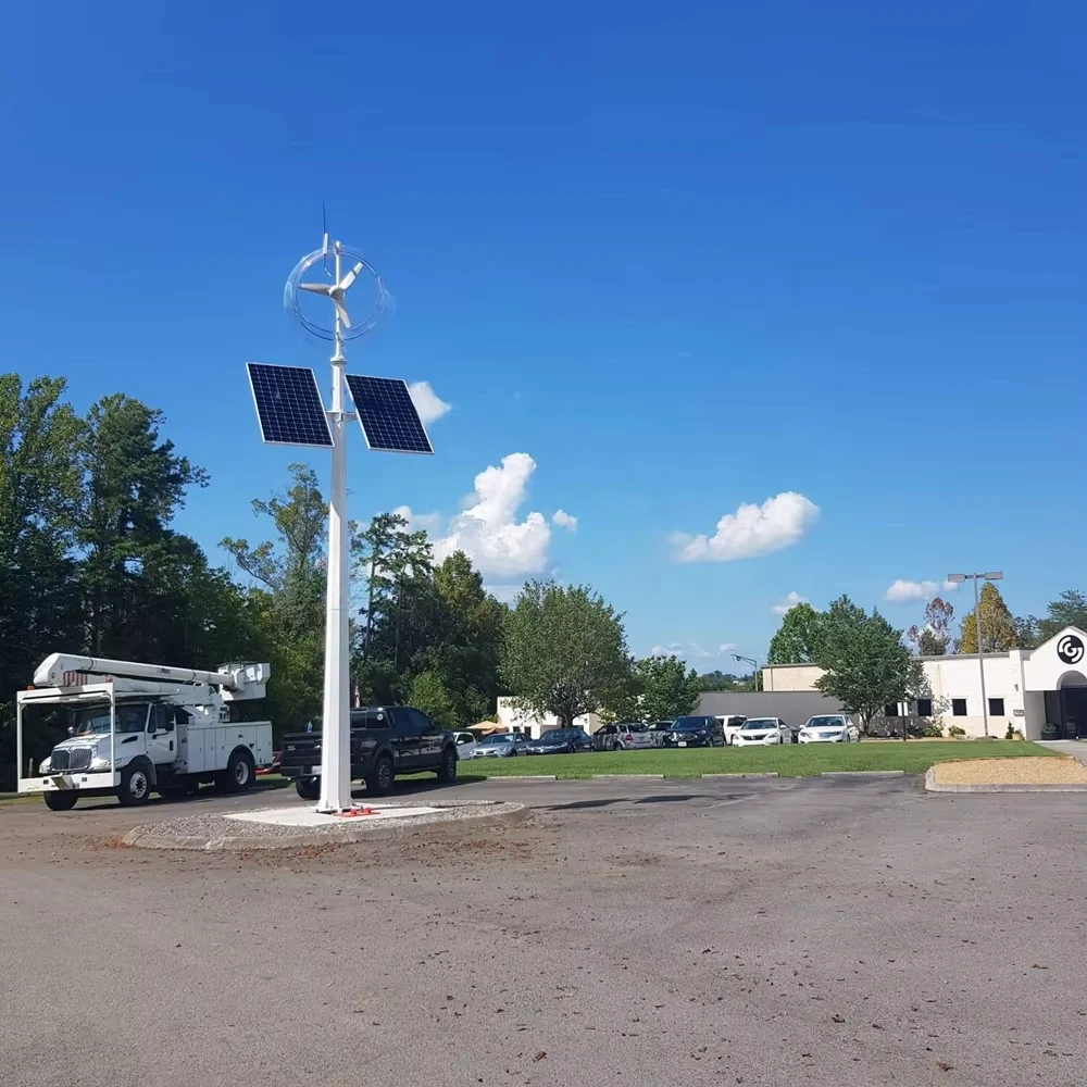 Wireless Independent Smart Pole Wind Solar Power Rechargeable Energy System CE FCC Certificated