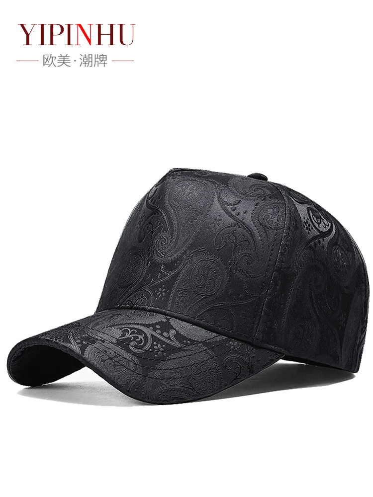 

High end baseball cap, women's classic, versatile, fashionable, light luxury print, all season show face, small duckbill cap