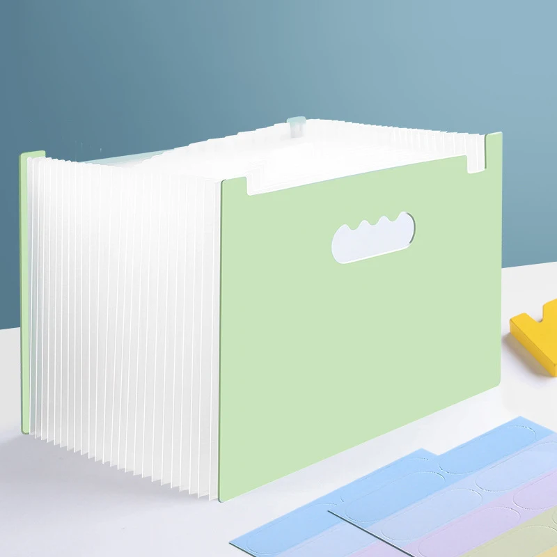 A4 Letter Rainbow Multi Layer Vertical Storage File Holder with Index Label 25 Layers 2000 Sheets Paper Storage School Office