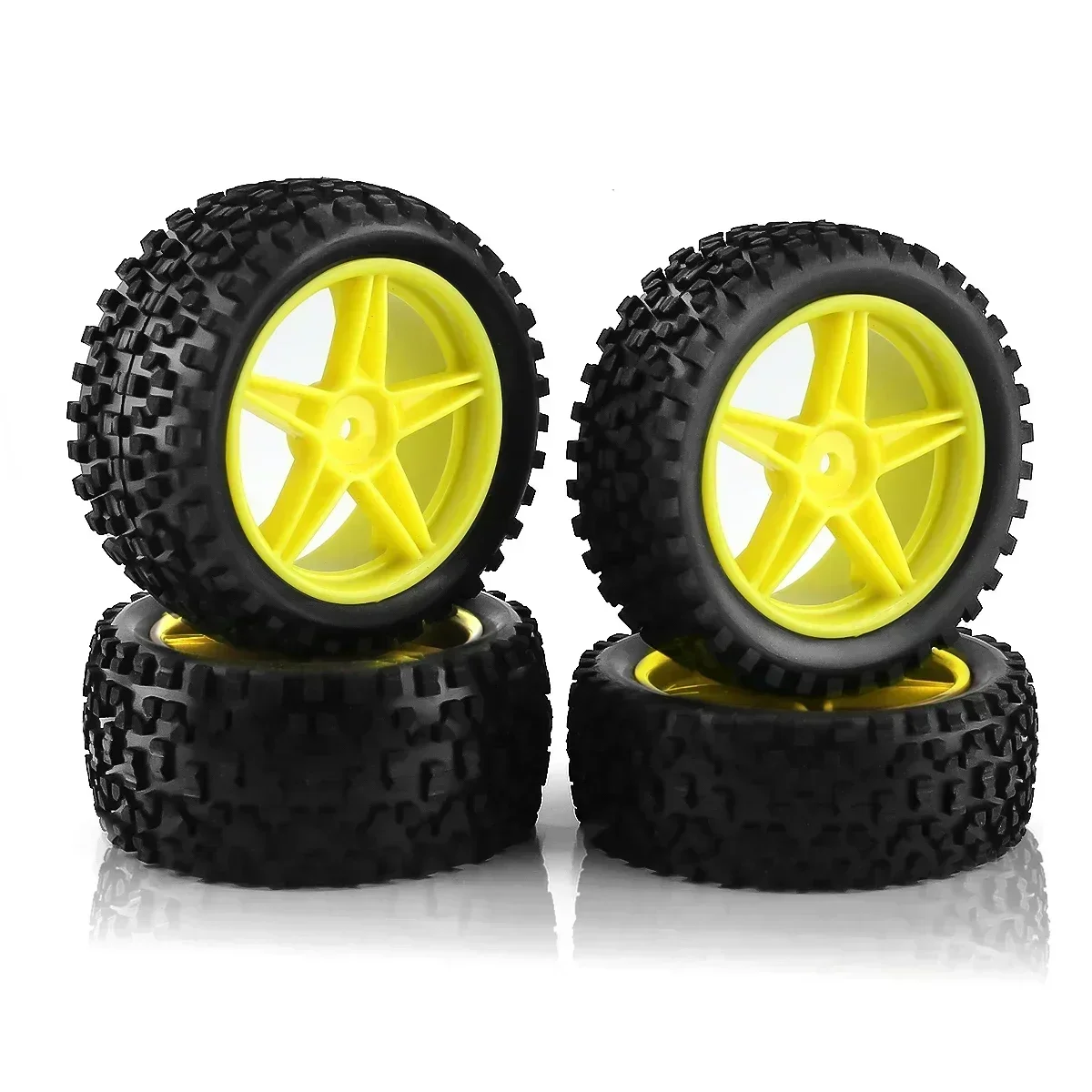 4pcs 87mm Tire Wheel Tyre for Wltoys 144001 144010 124007 124017 124019 Tamiya TT02B HSP 1/10 1/12 1/14 RC Car Off Road Buggy view 4