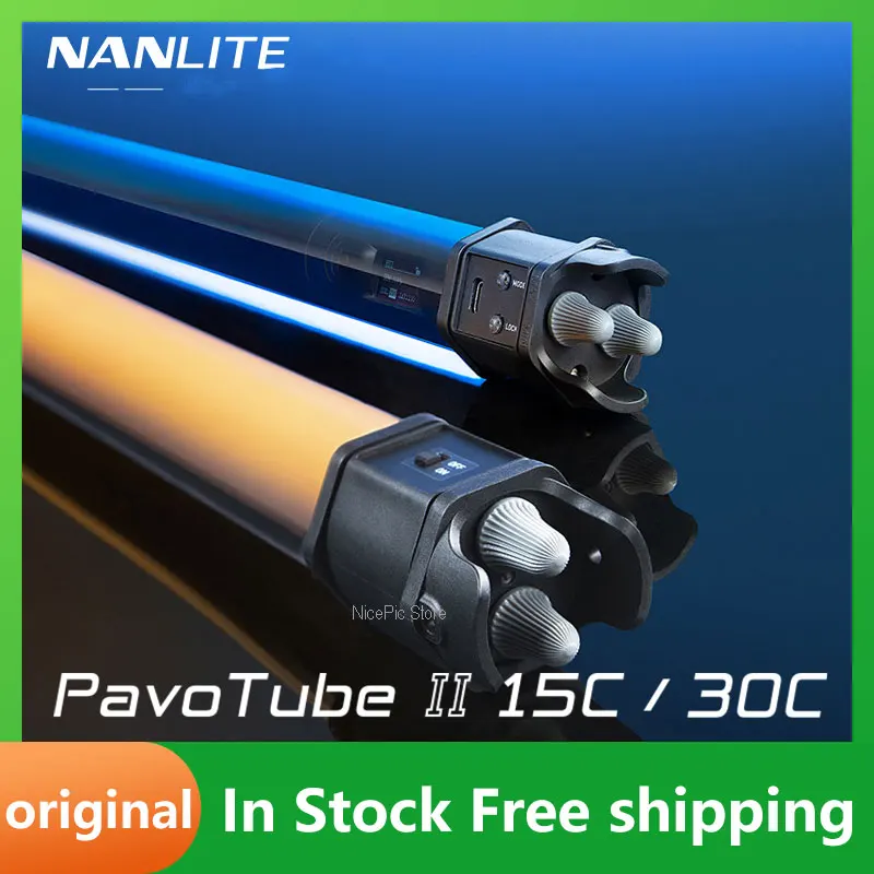 

Nanlite PavoTube II 15C 30C RGB LED Tube Light RGBWW Color 2700K-7500K Handheld Photography Light Stick For Photos Video Movie