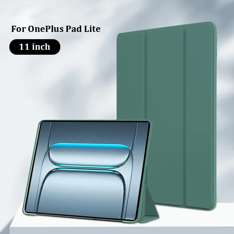 

Чехол для Oneplus Pad Lite Trifold из искусственной кожи, мягкая задняя подставка из ТПУ, чехол для планшета Coque OnePlus Pad Lite, 11 дюймов, 2025 чехол Funda