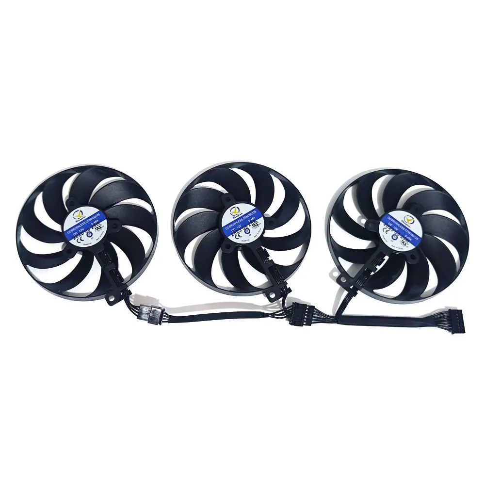 NEW 3FAN 88MM 7PIN CF9010U12S T129215SU FDC10U12S9-C Video card cooling fan，For ASUS ROG Strix RTX 3050、RTX 3060