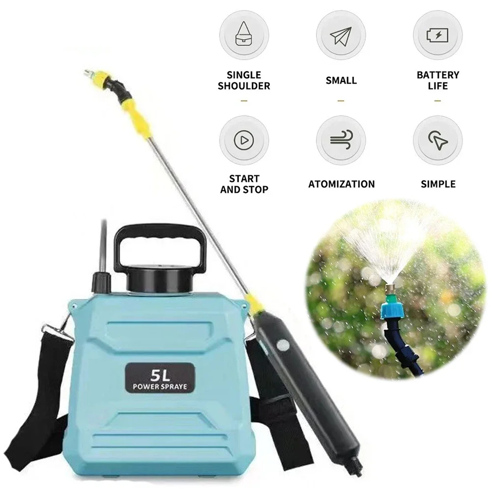 

5/8л плечевой электрический опрыскиватель пестицидов, автоматический перезаряжаемый садовый опрыскиватель для полива сада, ручной распылитель пестицидов
