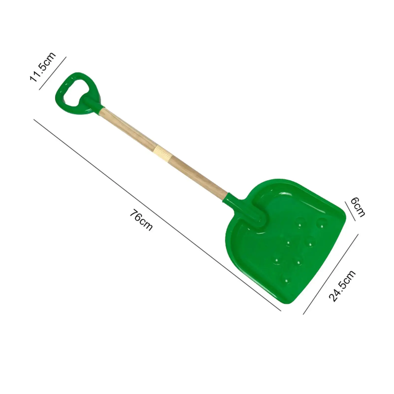 Giocattolo per la sabbia da spiaggia per bambini Strumento da spiaggia per bambini Manico in legno per ragazze Ragazzi Pala da spiaggia Vanga per sabbia per regali estivi di San Valentino