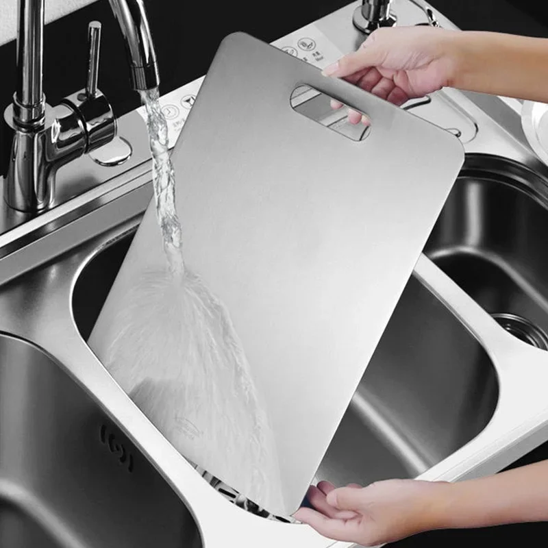316 Stainless Steel Panel and Chopping ThickenedBlock Kneading Dough Board Board Kitchen Household Board Double Sided Cutting