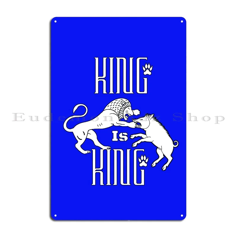 King Is King Metal Sign PaintingCustom Wall Decor Bar Wall Decor Tin Sign Poster