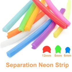 6mm 8mm12mm Separate Silicone Neon Strip Flexible  soft led neon separated bendable silicone tube Waterproof IP67 12V