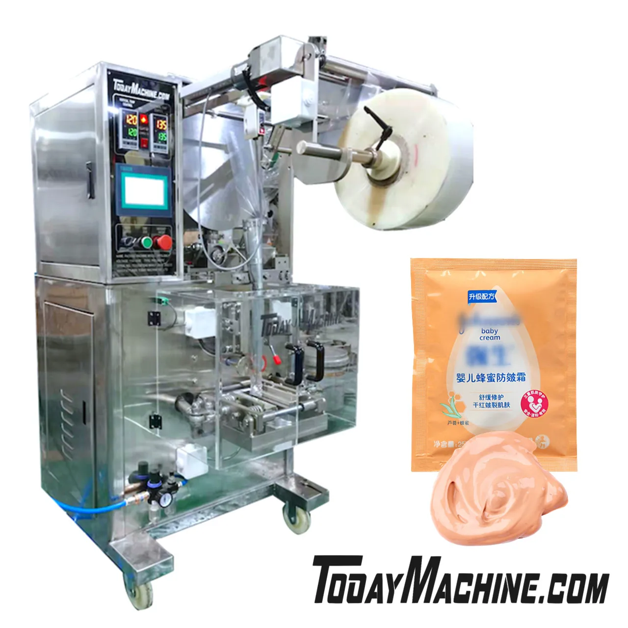 Small Automatic Drink Honey Milk Metering Pump Bag Pouch Packing Machine