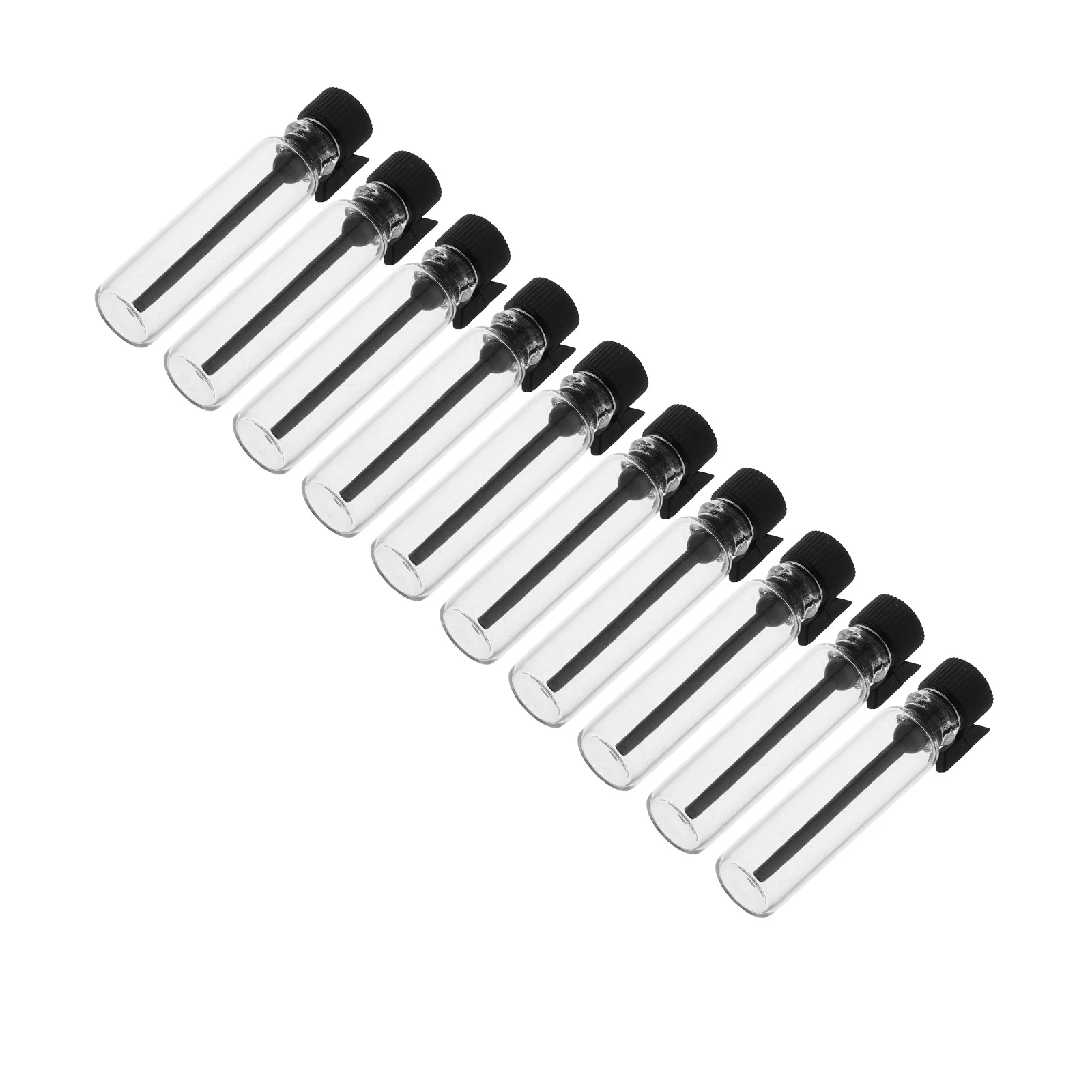 

10Pcs Glass Perfume Sample Bottles Mini Empty Leakproof Travel Oil Vials Essential Oil Sampler for Cosmetics Mini Vials