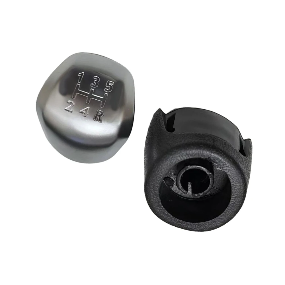 Auto Gear Lever Manual Gear Shift Knob For Daily Driving Silver Direct Replacement Part No Programming Required