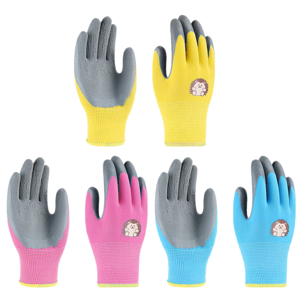 3 Pairs Gardening and Outdoor Picking Protective Gloves Weeding Puncture-proof Hedgehog