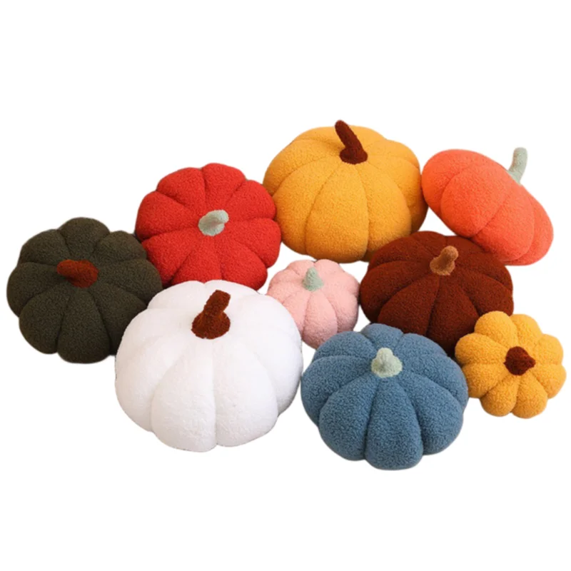 New Cute Creative Colorful Pumpkin Comfortable Plush Toys Halloween Series Sofa Decoration Kids Girls Birthday Festival Gift