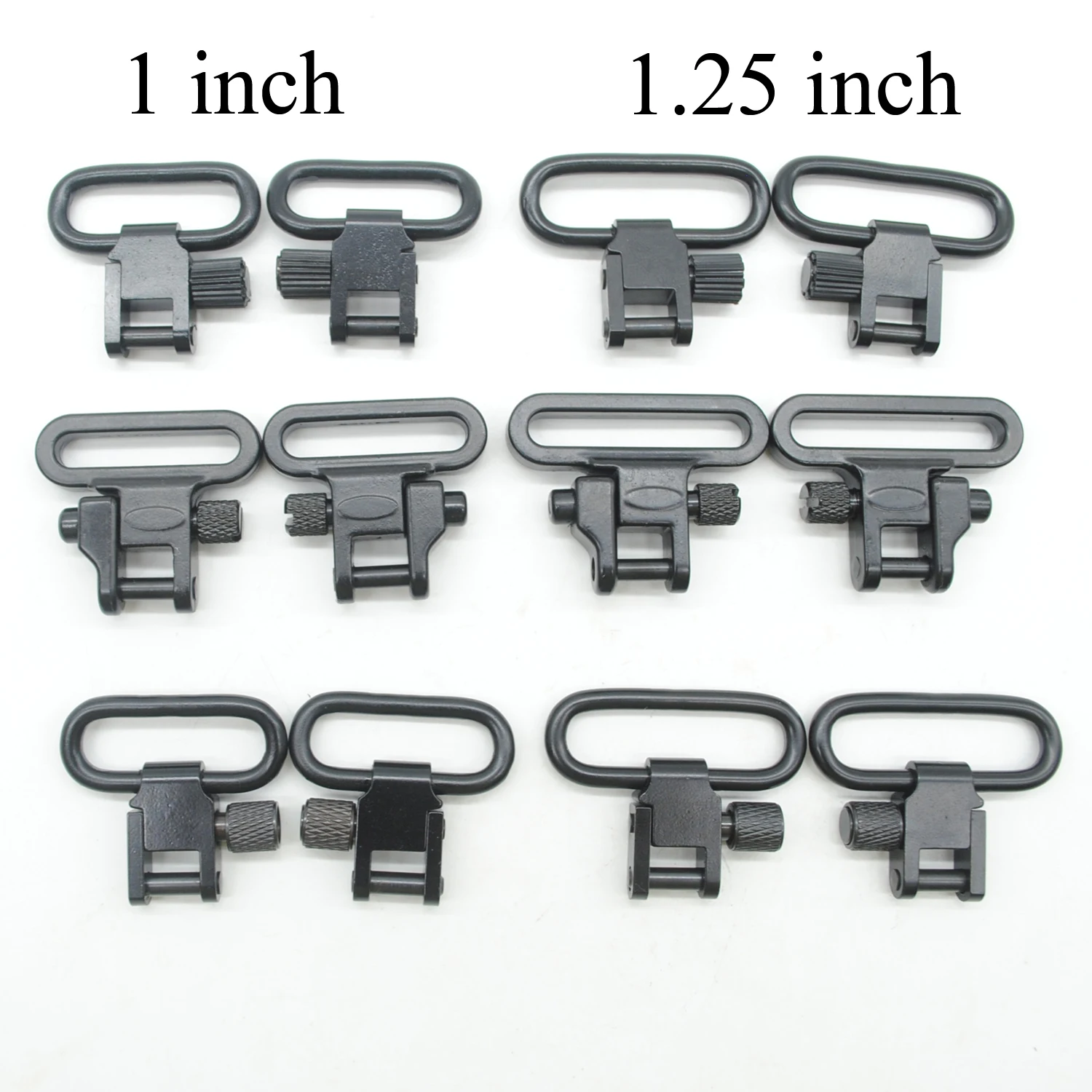 TriRock 13 kinds 1''/1.25'' inch Sling Swivel 2 pcs/1 pair Tactical Strap Buckles Kit Mount Adapter Detachable Sling Mount Ring