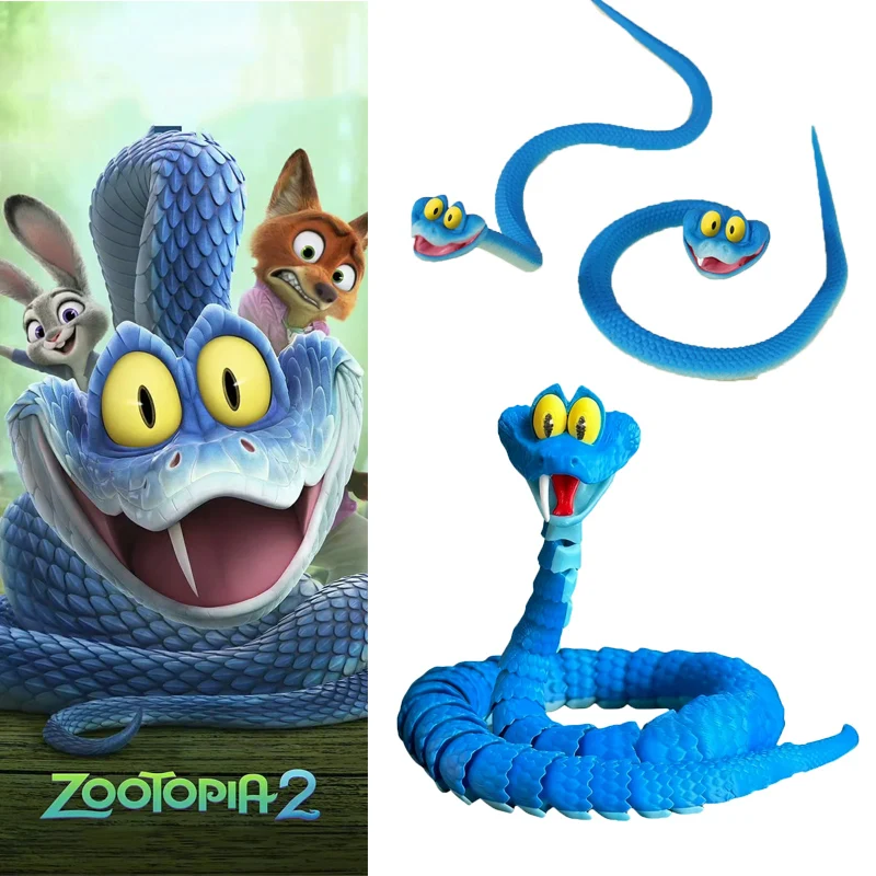 جديد 2025 Zootopia 2 شخصية غاري الأفعى مفصلية محاكاة لعبة ثلاثية الأبعاد مطبوعة المنقولة لعبة مجسمة الاطفال مفاجأة هدية عيد ميلاد #1