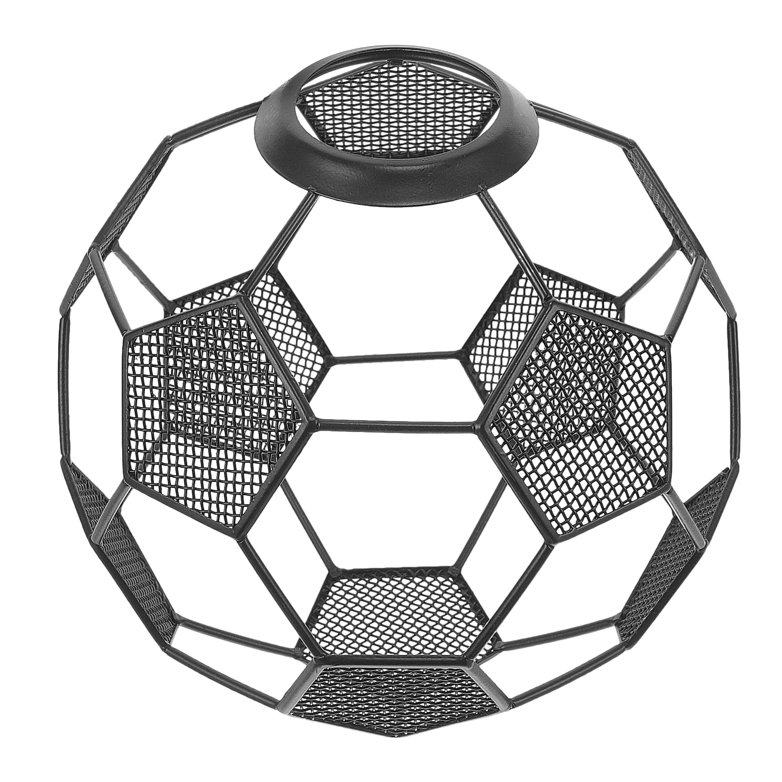 Football Lighting Metal Shade Pendant Lamp Cover Exquisite Retro Hollow Out Lampshade for Decorative Ceiling