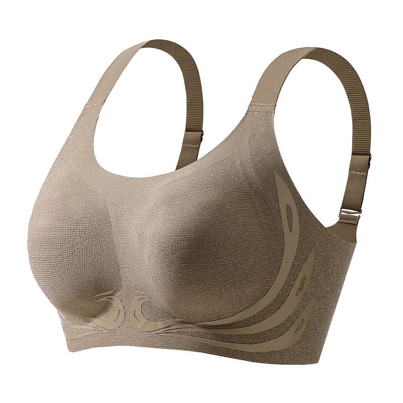 Ultra Thin Jelly Glue No Rims Lingeries Underwears Women Bras Plus Size 6XL Antiseismic Motion Sleep Bras Lady\'s Vest Bra M-6XL