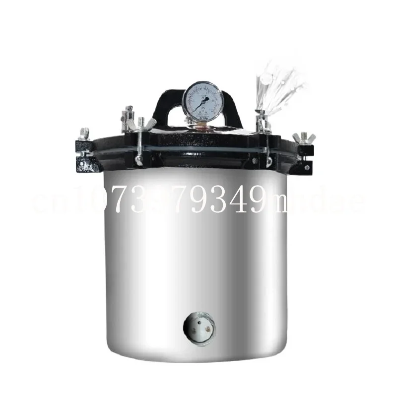 

18L Portable Stainless Steel Pot Sterilization Autoclave, High Temperature Pressure Steam Sterilizer Pots Surgical Medical Tools