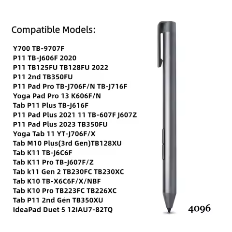 Active Touch Stylus Compatible with Lenovo Xiaoxin P11/Tab P11 Pro/Pad P11 Plus /J607/ J716 Precision Pen