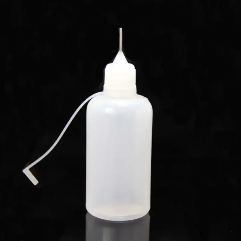 5ml-120ml Plastic Precision Tip Applicator Bottles, Needle Tip Squeeze Bottles for Craft Glue Alcohol Ink, Mini Funnels