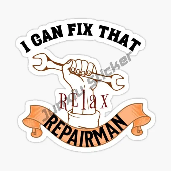 Can We Fix It No Its Fked Sticker Interesting Bob Builder Hardhat Architectural Decal Car Sticker Accesories