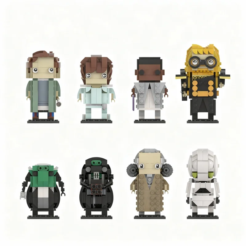 

1400PCS MOC Creative Model Hitchhiker S Guide Galaxy Characters Technology DIY Assembly Building Blocks Display Birthday Gift