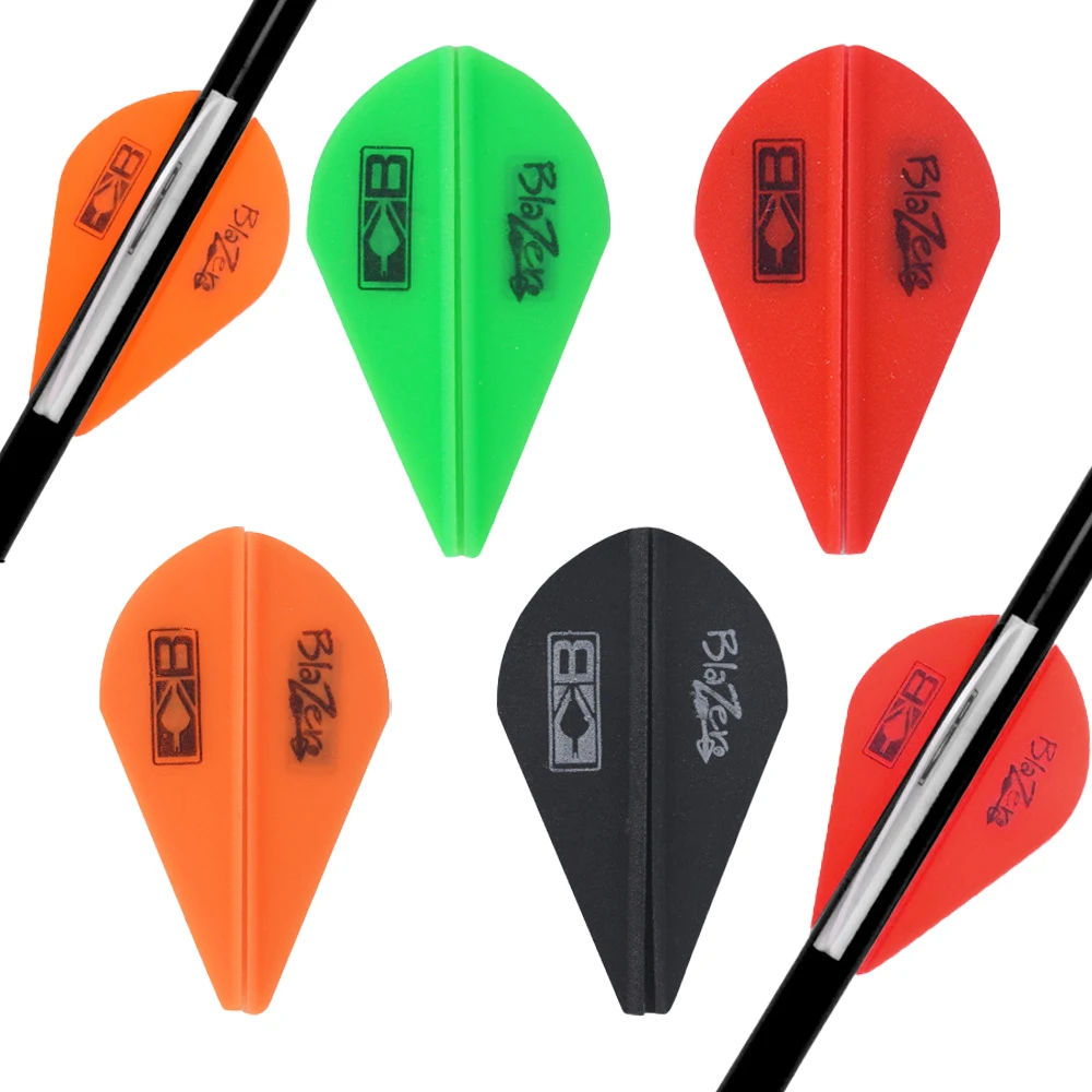 50 قطعة المطاط الرماية Fletches 2 بوصة السهم دوارات البلاستيك ريشة الرماية Fletching السهم القوس الصيد DIY بها بنفسك اكسسوارات