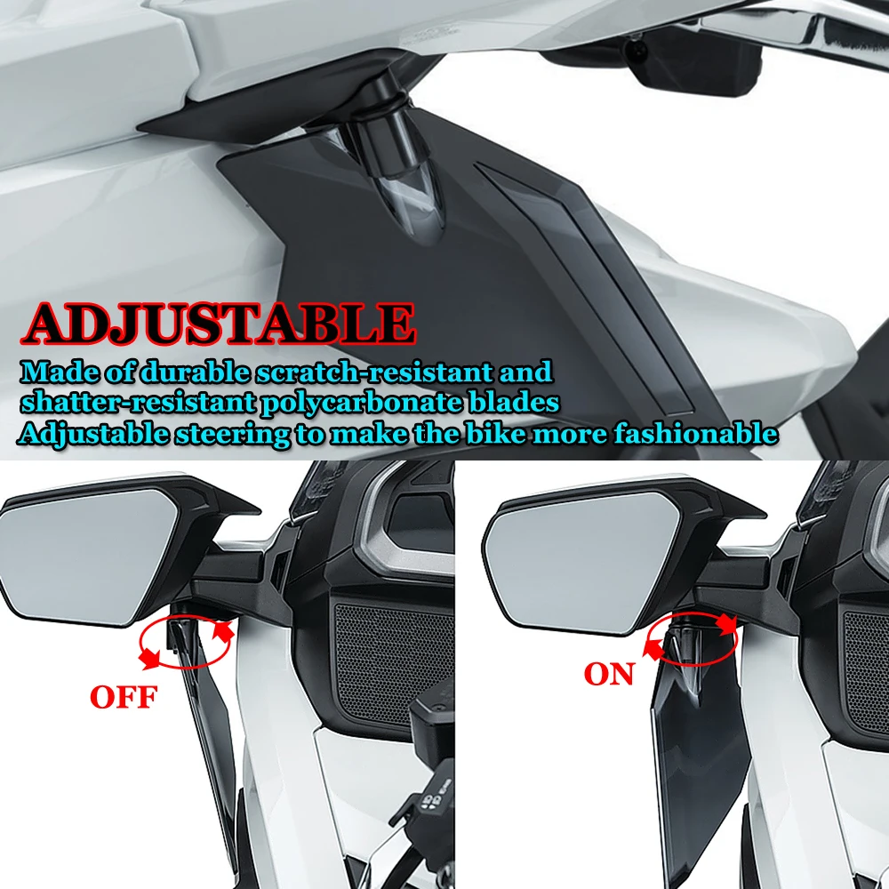 

For HONDA Gold Wing GL 1800 F6B Goldwing GL1800 F6B New Motorcycle Side Fairing Windshield Adjustable Wind Deflector Windscreen