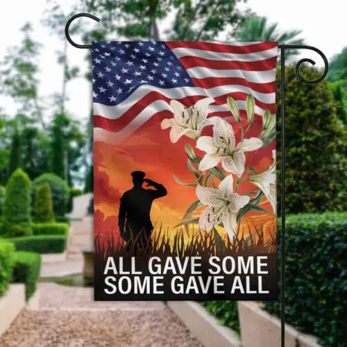 Memorial Day Flag, Remember Honor Flag, Veteran All Gave Some Some Gave All Flag GGP FFL EEN AAL HHM WZZ yyi
