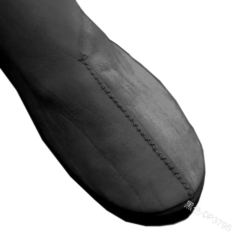 Moda masculina medieval cavaleiro príncipe plana único sapatos estilo chinês retro casual couro do plutônio tornozelo japonês samurai bota curta