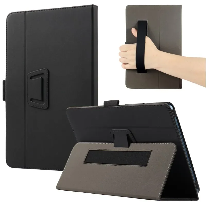 

For Doogee T36 / T40 Pro / T20 Ultra 12" Tablet PC PU Leather Magnetic Case Cover with Hand Strap