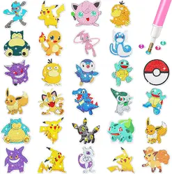 5D Diamond Painting Cartoon Pikachu DIY Child Randomly Sticking Drills Handiwork Enthusiast Doodle Schoolbag Best Gifts