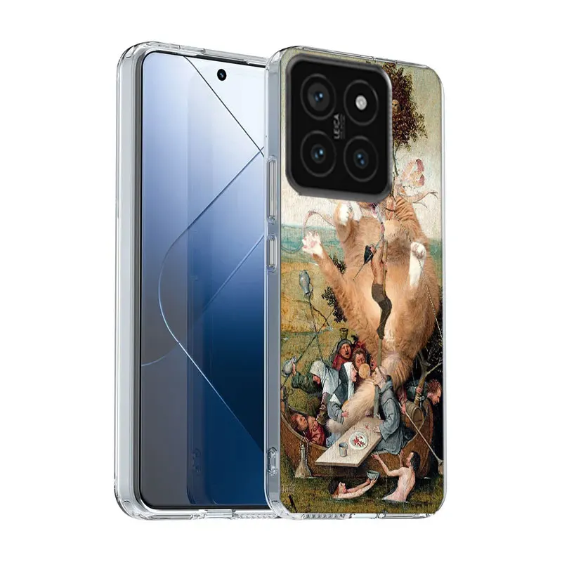 Hieronymus Bosch Art Painting Bumper Clear Phone Case For Xiaomi Mi 13 12 12T 11 11T 10 10T Pro 11i 9 9T 8 Lite CC9E A3 A2 TPU P