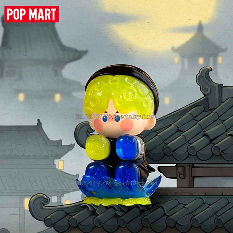 POP MART 14th Anniversary Wu Shuang Town Series Blind Box Cute Anime Figure Model Ancient Style Ornaments Collectible Trendy Toy