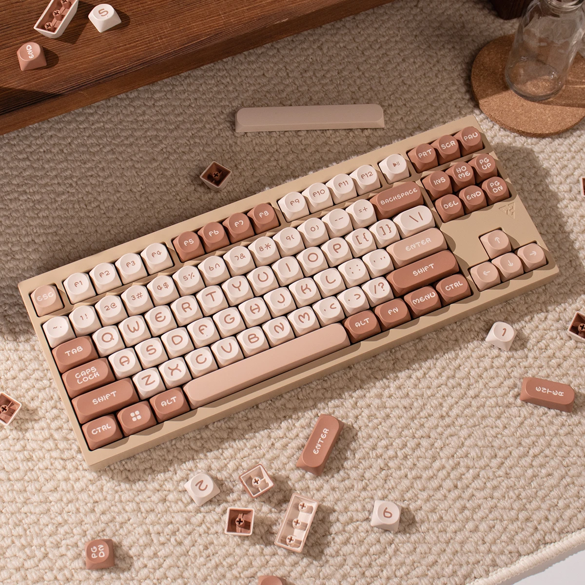 أغطية مفاتيح MOA 130 مفتاح PBT - مراجعة Keycaps Pbt Double Shot 104 Keys وسعره