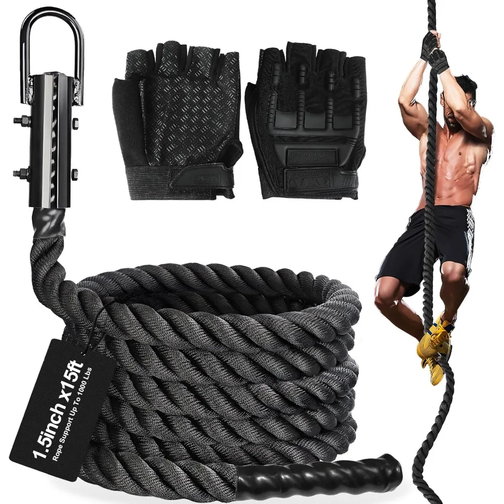 CQClimbing Rope Diameter Feet Length Gym Climbing Rope for Workout Fitness & Strength Training, Gym Rope,Exercise Climbing Rop