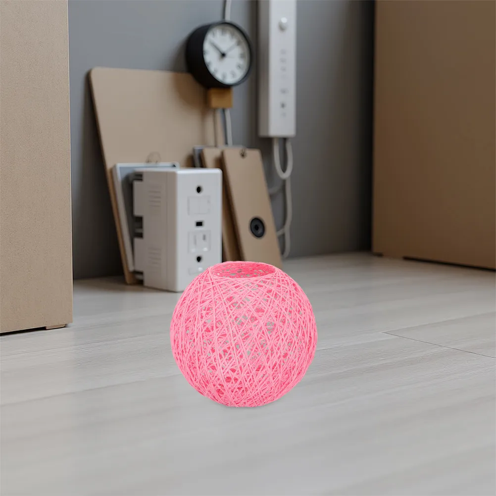 

Rattan Ball Lampshade Stylish Handwoven Light Cover Ideal for Living Room Bedroom Office Study Creates Artistic Relaxing