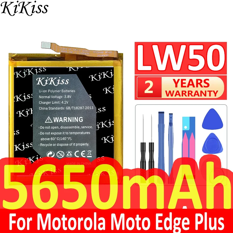 

Мощный аккумулятор KiKiss 5650 мАч LW50 для Motorola Moto Edge Plus EdgePlus