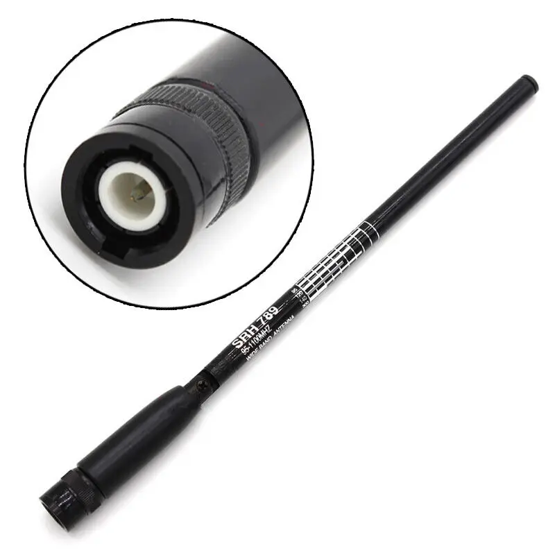 NEW SRH789 BNC 95-1100MHz Wide Band Foldable Telescopic Antenna for ICOM Kenwood Two Way Radio