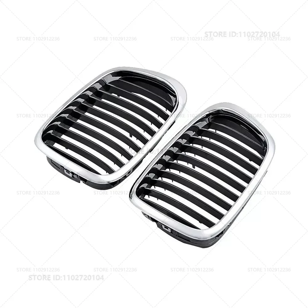 For 1997-2003 BMW 525i 528i 530i 540i M5 (E39) Chrome Black Front Kidney Grille Car Accessories 51137005837 51137005838