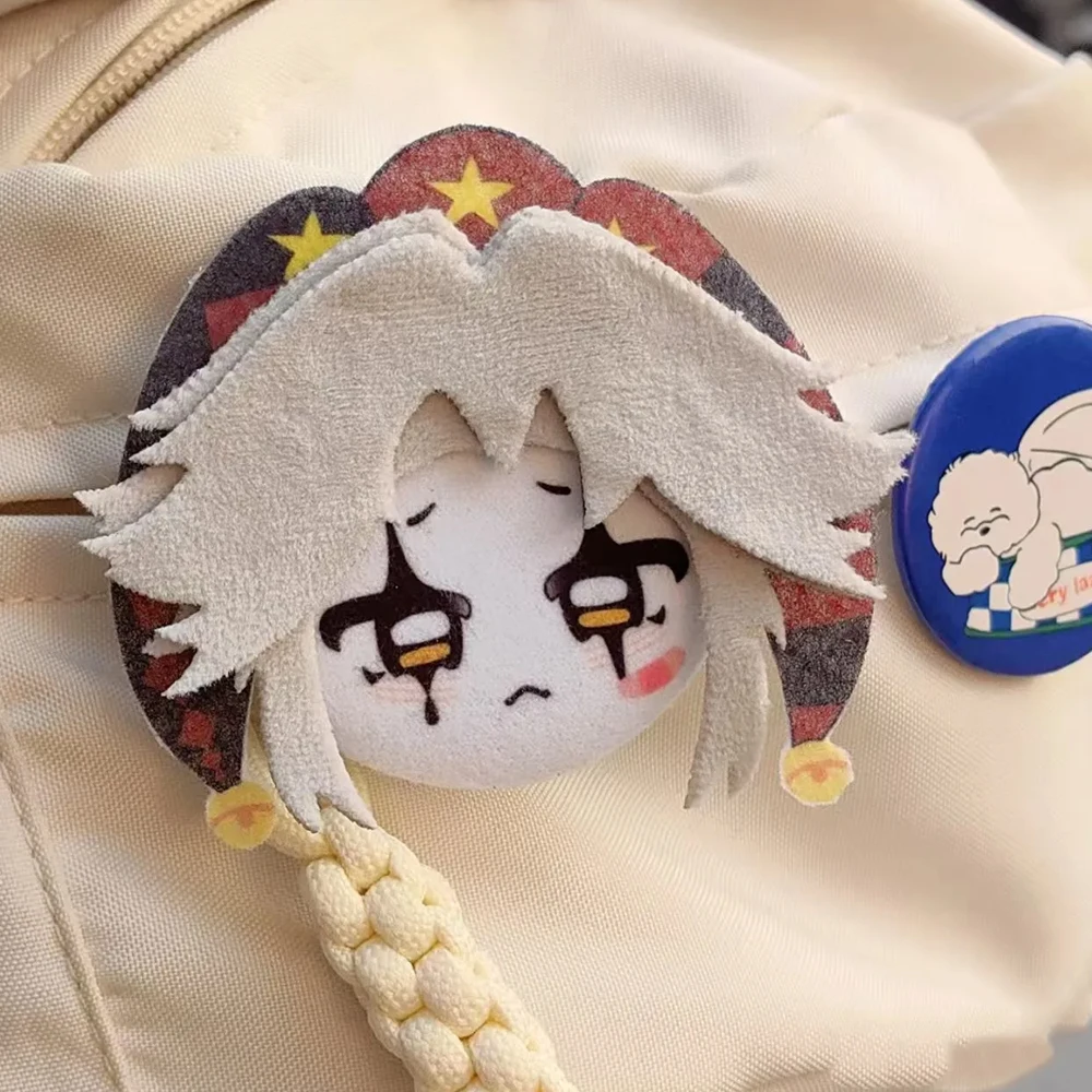 

Game The Freak Circus Pierrot Cospaly Brooch Cartoon Plush Badge Backpack Costume Pins Jewelry Accessories