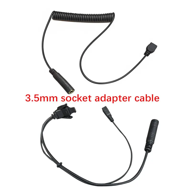 

For Sena Motorcycle Bluetooth 3.5mm socket adapter cable Speaker and microphone