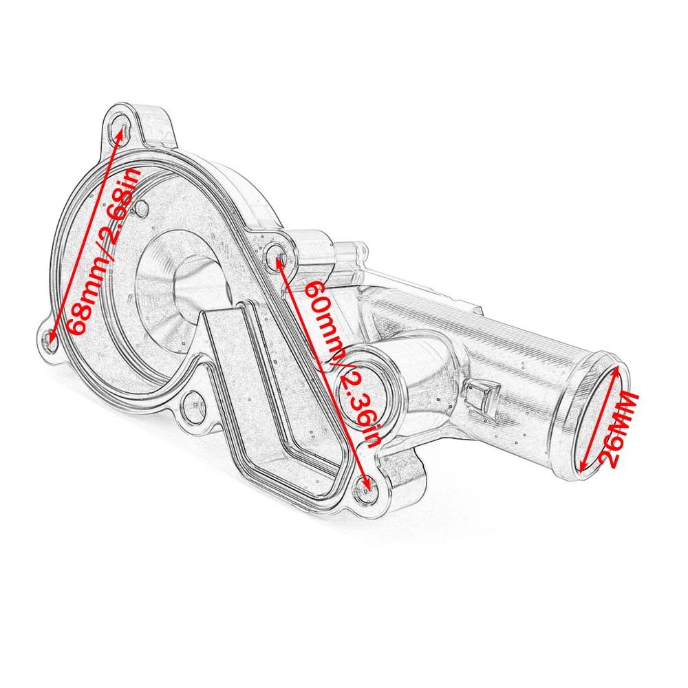Water Pump Cover For K-TM Duke 790 890 ADV Adventure CFMOTO 800NK Impeller Housing Guard