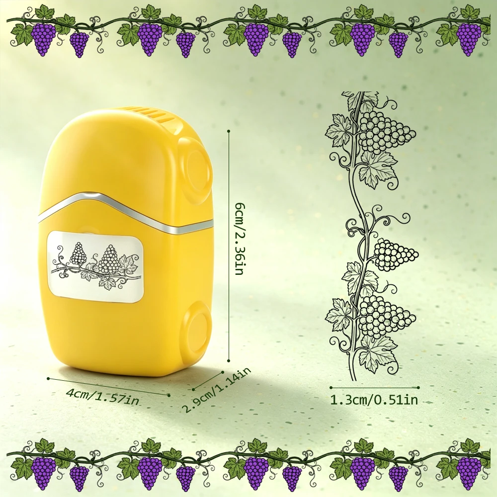 Picture 7: 1 rolling stamp with strawberry /grape patterns. Suitable for scrapbooking, card making, photo albums, note taking
