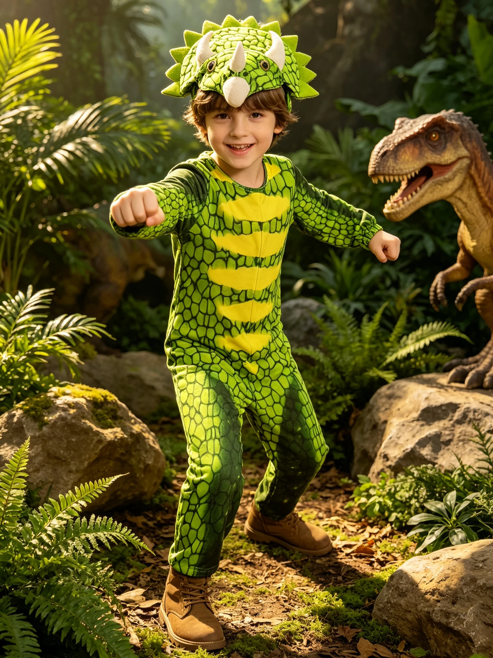 Kids Dinosaur Print Outfit for Boys