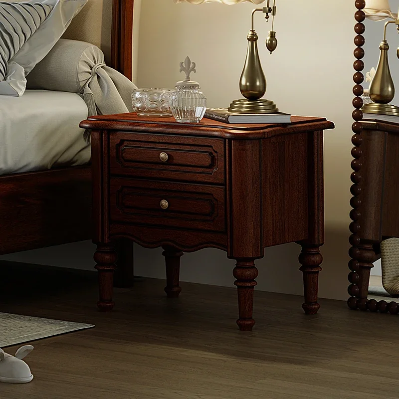 

Mahogany, American retro style bedside table