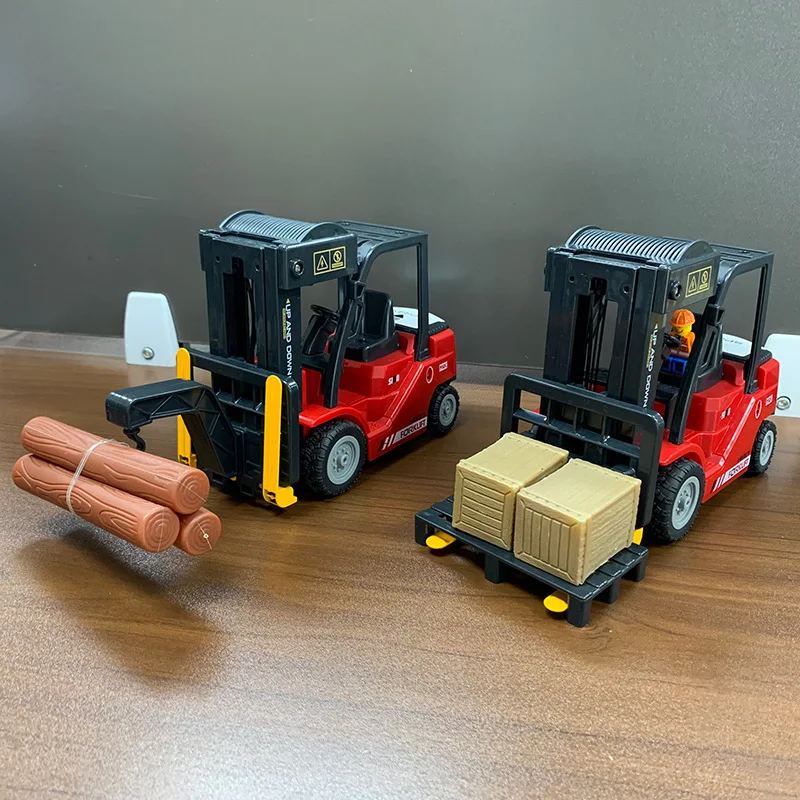 Rc Truck Alloy 2.4G 11 Channel Remote Control Forklift and Crane Combination 2in1 RC Crane Forklift Toys Gift Truck Toy for Boy