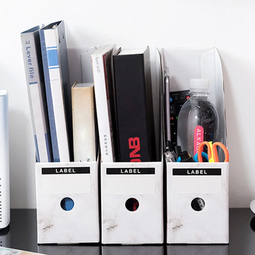 1pcs/set Stationery Rack Magazine Paperwork Pencil Document Simple Storage Box Foldable Desk Organiser File Holder Paper